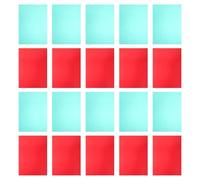 Hoement 20pcs Teaching Filter Gel Light Filter Pvc Transparency Sheets for Correction Film Plastic Film Sheets for Lighting