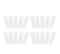 Hoement 20pcs Tie Collar Stay Insert for Men, Plastic Tie Stabilizer with Discreet Design and No Shirt Piercing, for Work Shirts and Business Attire