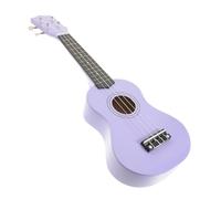 Hoement 21 Inch Wooden Ukulele Toy for Boys and Girls Purple Color Solid Wood Guitar Instrument Toy Early Educational Music for Children