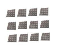 Hoement 22Pcs Pyramid Acoustic Absorption Panels Soundproofing Noise Reduction Mats Fire-resistant Grey for Home Theaters Recording Studios Office Walls