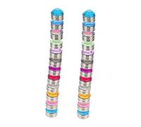 Hoement 24Pcs Magnetic Acrylic Wine Glass Markers Assorted Color Drink Charms for Party Supplies Reusable and Easy to Clean for Cocktails and Gatherings