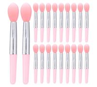 Hoement 24pcs Mini Silicone Makeup Applicator Brush for Lipgloss and Lips, Soft Silicone Texture, Nonirritating Lip Mask Brush Applicator Maximizing Coverage, for Daily Makeup Use