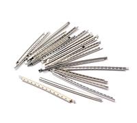 Hoement 24pcs Replace Old Frets Metal Fret Wire for Guitar Fingerboard Electric Bass Guitar Wire