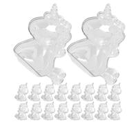 Hoement 24pcs Unicorn Shaped Boxes with Firm Construction for Versatile Storage of Tiny Items, for Organizing Shelves and Party Favour Packaging