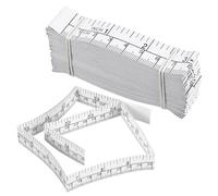 Hoement 25pcs Paper Ruler Tape Measure Metric Imperial Easy Writing Disposable Essential for Nurses Students Measurement
