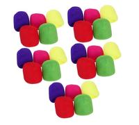 Hoement 25pcs Thickened Microphone Windscreen Sponge Covers for Ktv Karaoke Broadcasting Noise Reduction Mic Protector with Secure Fit for Handheld Microphones in Recording Studios and