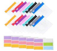 Hoement 27 Pcs Travel Pill Bags Set with Zipper Self-Sealing Medicine Storage Pouches and 5 Label Stickers for Pills and Small Items Organizing