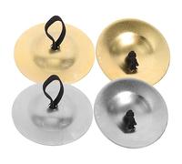 Hoement 2pairs Hip Scarf Belly Dance Finger Cymbals Boys and Girls Musical Instrument for Dance Props Small Easy to Use
