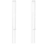 Hoement 2pcs Acrylic Music Book Page Clips round Score Holders without Burr Not Easy to Fall for Musicians and Composers