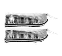 Hoement 2pcs Aluminum Foil Bottle Warmer Bag Lightweight Insulated Thermal Tote for Stroller Hanging Portable Leakproof Milk Bottle Carrier Organizer for Travel