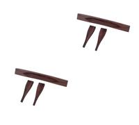 Hoement 2pcs Archtop Guitar Bridge for Bass Guitar Bridge Pins Musical Instrument