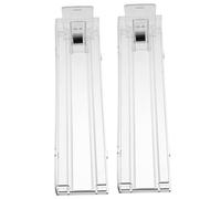 Hoement 2Pcs Auto Push Cigarette Display Case Transparent Showcase Rack for Shops Easy to Install Store Cigarette Organizer with Push Head Efficient Candy