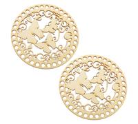 Hoement 2pcs Bag Bases Basket Base Wooden Weaving Accessory Replacement Tool Comfortable to Touch Creative Shape Elegant for DIY Craft Crochet Bag