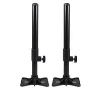 Hoement 2pcs Black Adjustable Brackets for Undermount Kitchen Sink and Bathroom Washbasin Support, Stable Retractable Design with Abs and Carbon Steel Material, Suitable for Kitchen