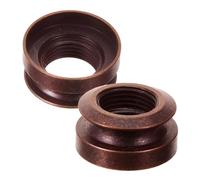 Hoement 2pcs Brass Guitar Strap Button Lock Pins Acoustic Wood Guitar Tail Nail Caps 3/8-32 Thread Acoustic Pickup Socket Cover Suitable for Strap Accessories