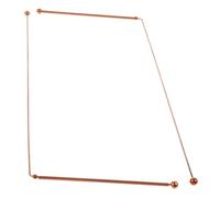 Hoement 2pcs Brass Prospecting Rod Tool Detection Shape Divining Sticks Dowsing Wands Hunting Dowsing Spiritual Use Ground Dowsing Rods Divination Y Dowsing Detecting Class Z Dousing Rod