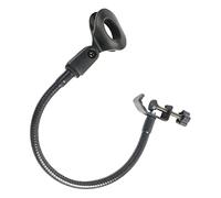 Hoement 2pcs C-type Microphone Clip Rack Clamp Shelf Storage Rack Microphone Holder Flexible Gooseneck