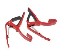 Hoement 2pcs Capo Acoustic Guitar Capo for Guitar Ukulele Accessories Plastic Guitar Tuner Clip-on Tuner