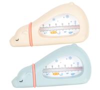 Hoement 2pcs Cartoon Water Thermometers for Bath Safety Animal Shaped Temperature Measuring Tools for Nursery and Bath Water Monitoring