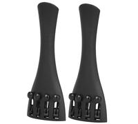 Hoement 2pcs Cello String Board Carbon Fiber Tailpiece Bridge Fine Tuners for Violin Strings
