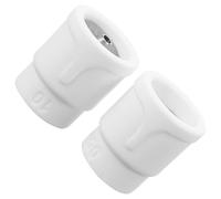 Hoement 2pcs Ceramic Tig Gas Nozzle Tig Cup White Ceramic Material Versatile Accurate Inner Diameter for Automotive Aviation Welding Torch