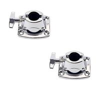Hoement 2pcs Cymbal Holder Clamp for Drummers Lightweight Percussion Replacement Accessory for Drum Easy to Carry and Use Securely Holds Drum Parts High Grade Material Silver