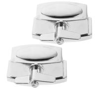 Hoement 2pcs Drum Kit Holder Base Plate Tom Cymbal Holder Clamp Universal Floor Tom Mount Bracket Musical Instrument Parts For Snare Drum