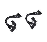 Hoement 2pcs Dual Power Supply Cable for Motherboard for Building and Upgrades