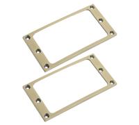 Hoement 2pcs Electric Guitar Pickup Rings Mounting Frame for Dual Coil Pickups, Metal Construction with Seamless Integration and Easy Fit, for Live Performances and Repairs, Size