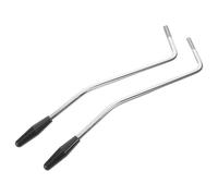 Hoement 2pcs Electric Guitar Tremolo Arm Bars with Robust Thread Design Metal Replacement for St Tremolo System Precision Pitch Control Black Tips for Stable