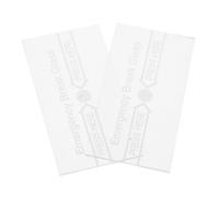 Hoement 2pcs Emergency Break Glass Cover for Fire Alarm Manual Switch Clear Water-Resistant Replacement Glass Panel Essential Safety Device for Emergency Response