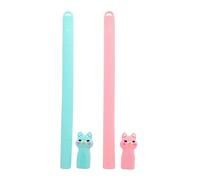 Hoement 2pcs Falling-resistant Pen Case Pen Cover Smooth Silicone Skin-friendly for Pencil Gen
