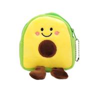 Hoement 2pcs Fruit-Shaped Coin Bag Change Purse Creative Cloth Mini Lipstick Holder Coin Storage Bag Holding Keys and Receipts Female Friends Out 3.54x3.34x1.57in Avocado Shaped