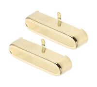Hoement 2pcs Gold Open- Guitar Pickup Cover Shells for Electric Guitar Single Coil Mount Fit Pickup Shield with Stable Output and Noise Reduction for Music Events
