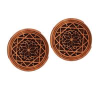 Hoement 2pcs Guitar Maintenance Soundhole Cover for Acoustic Wooden Guitar Feedback Buffer Parts