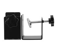 Hoement 2pcs Heavy Duty 3mm Thick Carbon Steel Drawer Panel Mounting Clamps, Adjustable Woodworking G-clamp Hold Down Clips for Cabinet and Furniture Installation, Labor Saving Drawer