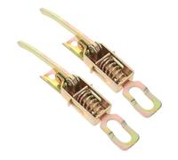 Hoement 2pcs Heavy Duty Spring-Loaded Toggle Latch Clamp for Trailer Tailgate Door Lock, Metal Cargo Truck Trailer Gate Spring Catch, Industrial Toolbox Container Fence
