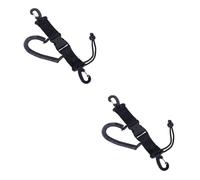 Hoement 2pcs High Strength Underwater Camera Safety Coiled Lanyard Black Elastic Rope Tool for Preventing Loss of Gear during Diving and Snorkeling Activities