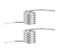 Hoement 2pcs Hydraulic Jack Spring Heavy Duty Iron Silver Sturdy Handle Return Enhances Functionality Versatile Compatibility for Hydraulic Floor Jack Accessories