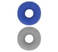 Hoement 2pcs Inflatable Chair Cushion Set for Elderly and Pregnancy Use, Comfortable Breathable PVC and Plush Material Nursing Seat Pads for Pressure Relief and Bed Sore Prevention