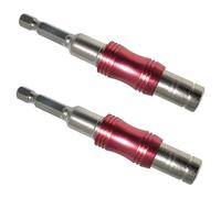 Hoement 2pcs Magnetic Pivot Drill Bit Holders 1/4 Hex Shank Adjustable Swiveling Bit Extension Rods for Power Drill for DIY and Professional Use