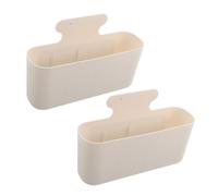Hoement 2pcs Magnetic Storage Box for Fridge Space-saving Magnetic Organizer with Strong Absorption for Kitchen and Office Easy-clean Smooth Material for Spices Food and Essentials