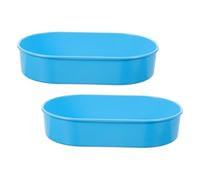 Hoement 2pcs Medical Plastic Medication Dispensing Tray Small Hospital Tablet Organizer Compartment Storage Box Pill Sorter for Doctors and Clinics