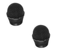 Hoement 2pcs Metal Ball Head Mic Grille Replacement for Microphone Compatible Mic Covers and Podcast Microphone Accessories