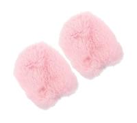 Hoement 2pcs Mic Windscreen Muff Furry Cover for Xlr Lapel Wind Shield Pop Filter for Live Streaming Recording