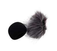 Hoement 2pcs Microphone Windscreen Furry Cover Sponge and Long Hair for Microphone Protection Compatible Zoom Camera