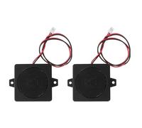 Hoement 2Pcs Mini Speaker 5W 4Ohm Full-Range Loudspeaker with Bass Audio Cavity, Wired Compact Speaker Enclosures for Small Electronic Devices and Portable Sound Systems