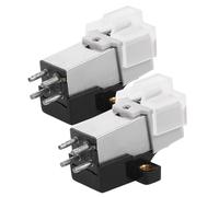 Hoement 2pcs Moving Magnet Record Player Cartridge Stylus Replacement for At3600l Turntable Vinyl Needle Compatible with Record Player Replacement Parts