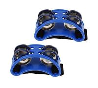 Hoement 2pcs Musical Foot Tambourine Percussion Instruments Foot Jingle Bells for Boy Girl Music Education Enhance Parent-boy Girl Interaction Easy to Use Multi-purpose Toys