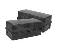 Hoement 2pcs Outdoor Electrical Box Weather-resistant Plug Cover Multi-functional Distribution Case for Power Strips and Outlets Weatherproof Junction Box for All-weather Protection